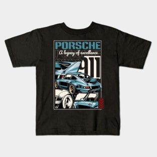 Porsche 911 Vintage Kids T-Shirt